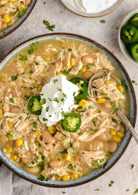 The Best White Chicken Chili .